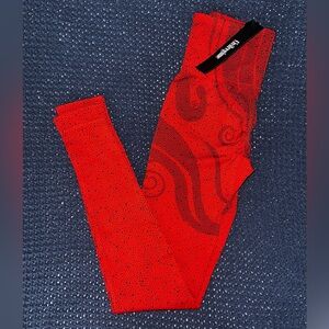 Civil Regime XS Red Chaos Scrunch Leggings